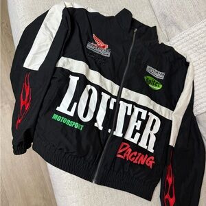 Black and White Racing Jacket